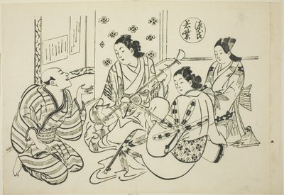 The Waka Murasaki Chapter from "The Tale of Genji" (Genji Waka Murasaki), from a series of Genji parodies de Okumura Masanobu