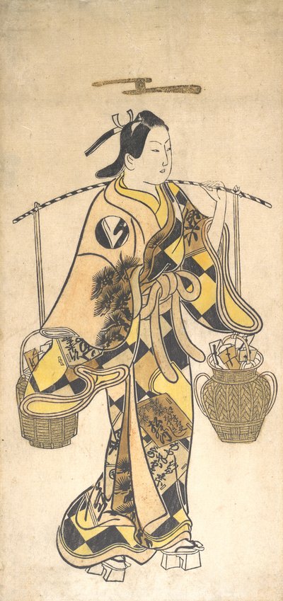 Um Jovem como Vendedor de Profecias de Amor, ca. 1730s., ca. 1730s. de Okumura Toshinobu.