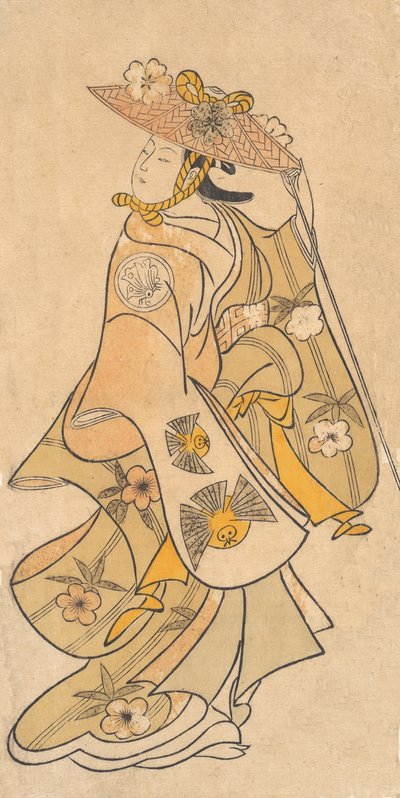 Ator Sanjo Kantaro 1697-1763 como Mulher, ca. 1730., c. 1730. de Okumura Toshinobu