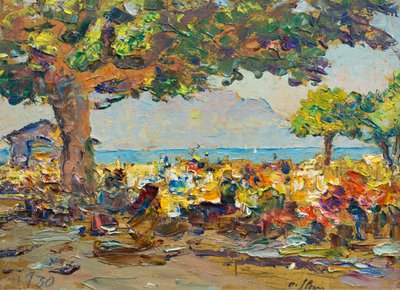 Mercado em Vevey de Olga (1881 1941) Slomszynska