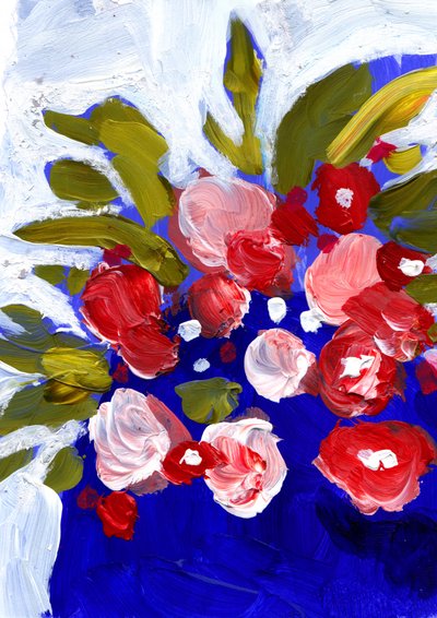 Flores abstratas vibrantes de Olga Skomorokhova