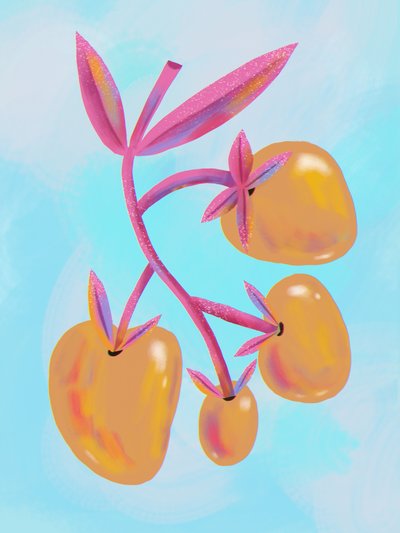 Frutas botânicas vibrantes de Olga Skomorokhova