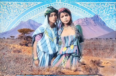 Postal de Marrocos, 2023 (técnica mista sobre tela) de Olivia Gozzano