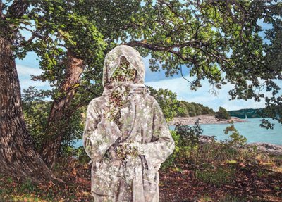 Ladymusk, 2024 (técnica mista sobre tela) de Olivia Gozzano