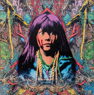 Navajo, 2022 (técnica mista sobre tela) de Olivia Gozzano