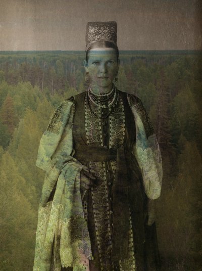 Russkie krasavitsy, 2024 (técnica mista digital) de Olivia Gozzano