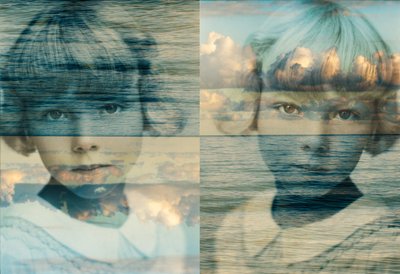 Rapariga dupla do mar,2022 (Técnica mista digital) de Olivia Gozzano