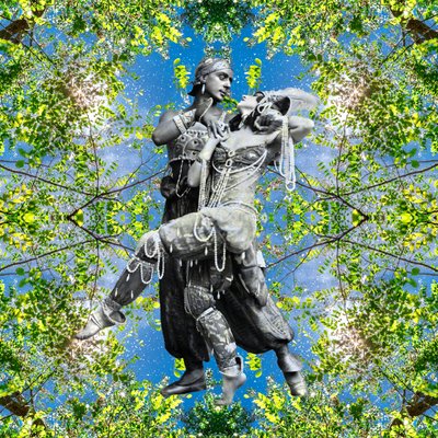 Sherazade Fokin e Fokina, 2024 (técnica mista digital) de Olivia Gozzano