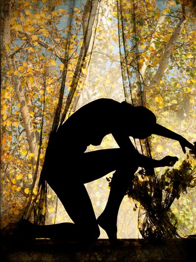 Silhueta , 2021 (técnica mista digital) de Olivia Gozzano