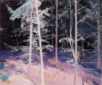 Forêt-noire 1, 2017 (acrílico sobre tela) de Olivier Morel