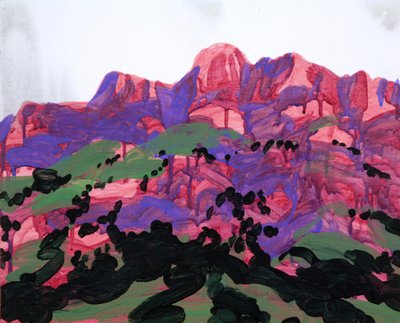 Leukerbad 19, 2012 (acrílico sobre tela) de Olivier Morel