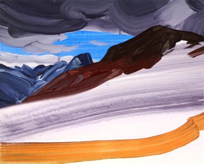 Leukerbad 5, 2012 (acrílico sobre tela) de Olivier Morel