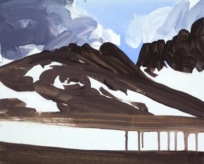 Leukerbad 7, 2012 (acrílico sobre tela) de Olivier Morel