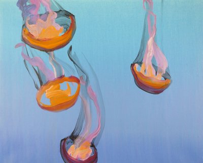 Méduses 13, 2013 (acrílico sobre tela) de Olivier Morel