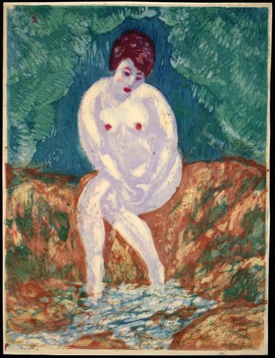 A Primavera, da série «Felicidade» de Onchi Kôshirô