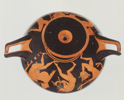 Kylix ático de figuras vermelhas, 500-450 aC (cerâmica) de Onesimos Painter