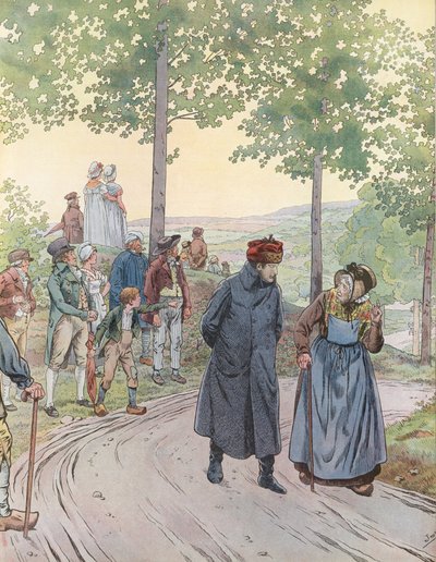 Napoleão conversando com uma velhinha de Onfray de Breville Job