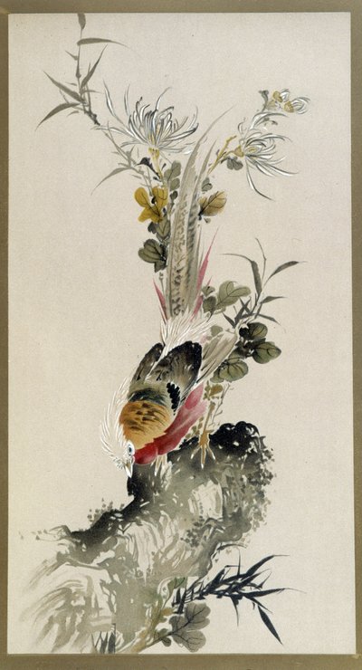 Faisão - aquarela, de Onishi Keisaie de Onishi Keisai