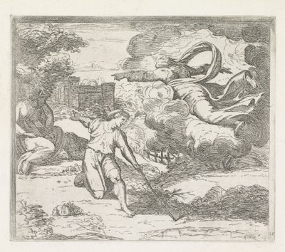 Deus avisa Isaac para não ir ao Egipto
Pinturas na Loggia de Rafael (título da série) de Orazio Borgianni