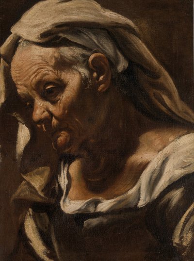 Cabeça de uma mulher adulta, depois de 1610. de Orazio Borgianni