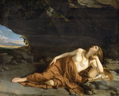 Marie Madeleine arrependida - Arrependida Maria Madalena - Orazio Gentileschi (1563-1638). Óleo sobre tela, cerca de 1625. Tamanho: 163x208 cm. Museu de História de Arte, Viena de Orazio Gentileschi