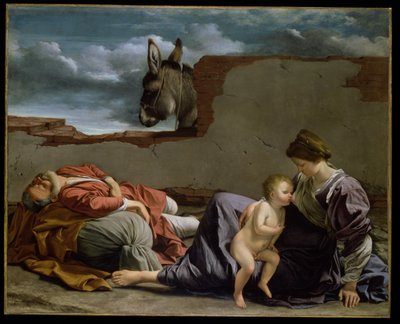 Descanse na fuga para o Egito, 1615-1621 de Orazio Gentileschi