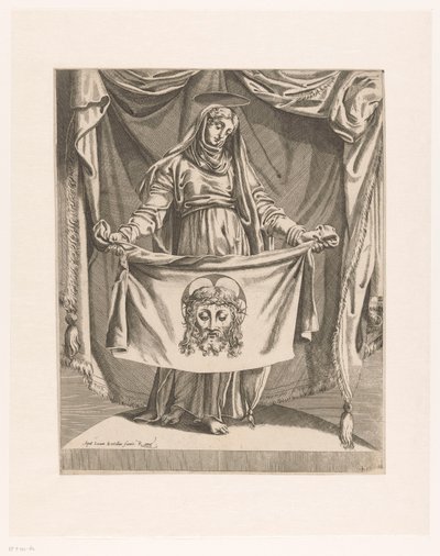 Verônica com pano de suor de Orazio de Santis (attributed to)