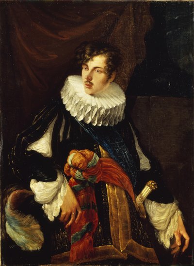 Retrato do conde Vasily Alekseevich Perovsky 1794-1857 em traje espanhol do século XVII, 1809 de Orest Adamovich Kiprensky