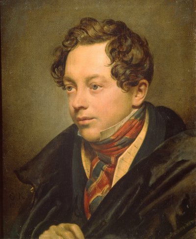 Retrato do artista Pyotr Basin 1794-1881, 1829 de Orest Adamovich Kiprensky