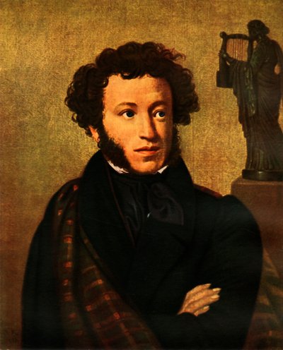 Retrato de Alexandr Sergeyevich Pushkin, 1827, 1965. de Orest Adamovich Kiprensky