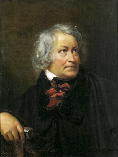 Retrato do escultor Bertel Thorvaldsen, 1833. de Orest Adamovich Kiprensky
