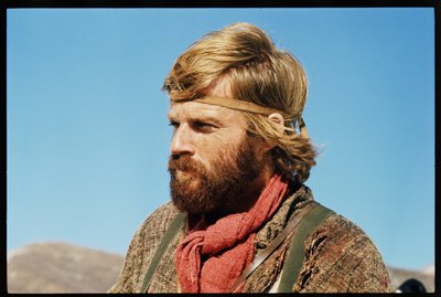 Robert Redford no set, 