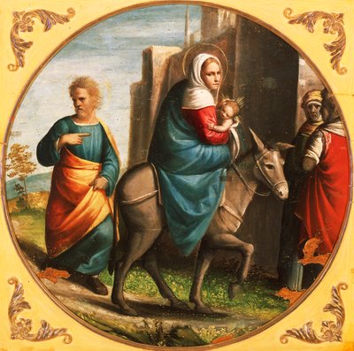 Regresso do voo para o Egipto de Ortolano (c.1488 c.1525)