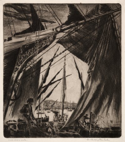 Velas e uma vista de Orville Houghton Peets