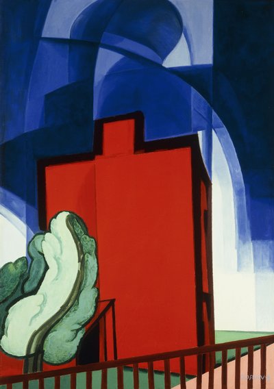 Azul Acima de Oscar Florianus Bluemner
