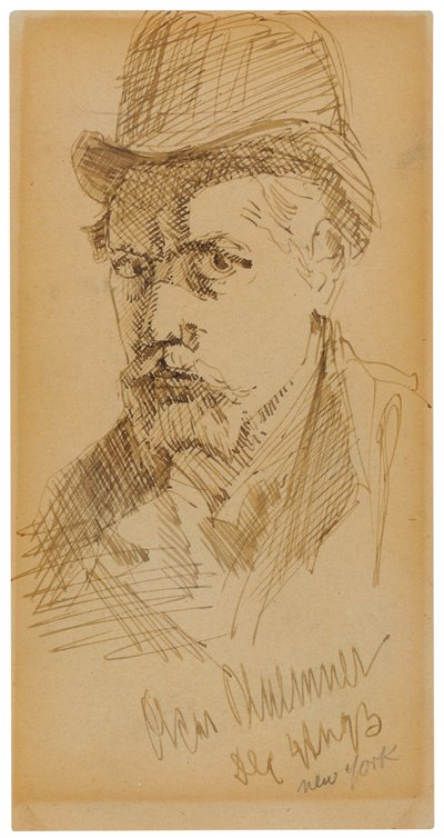 Auto-retrato de Oscar Florianus Bluemner