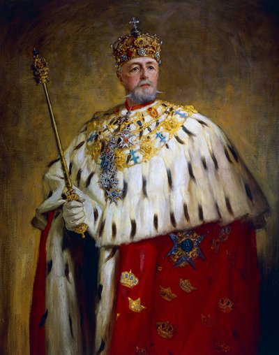 Retrato de Oscar II (óleo sobre tela) de Oscar Gustaf Bjorck