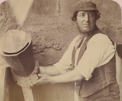 [Homem com Capacete], 1858. de Oscar Gustav Rejlander