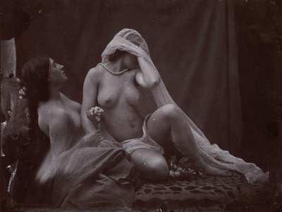 [Estudo para dois modos de vida], c. 1857, impresso em 1987. de Oscar Gustav Rejlander