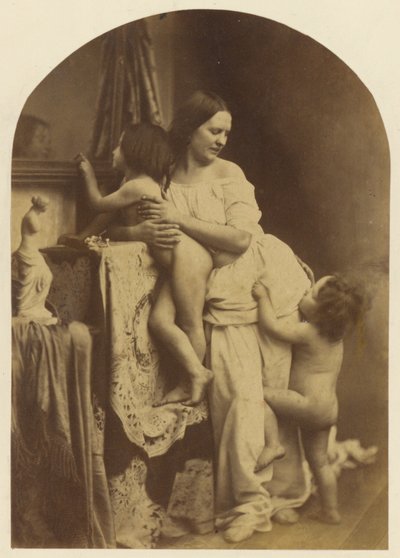 Nossa Senhora e o Menino com São João Batista de Oscar Gustave Rejlander