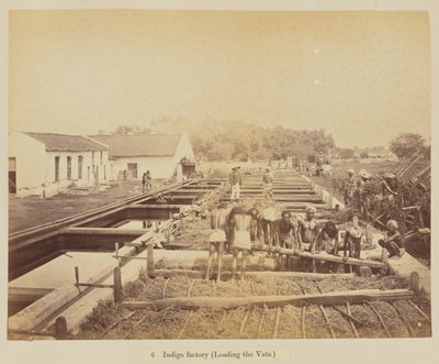Fábrica de índigo (carregando as cubas) de Oscar Jean Baptiste Mallitte
