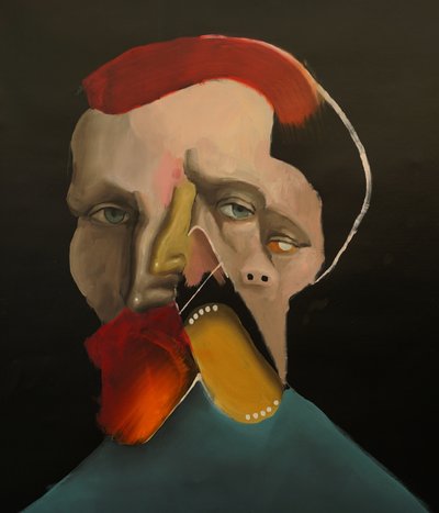 Another Vincent, 2022 (óleo e acrílico sobre tela) de Oscar Nin