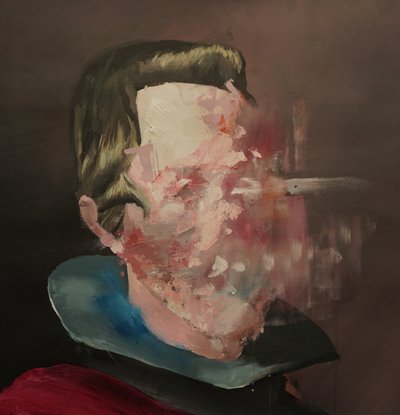 Velázquez Disintegrating, 2020-2025 (acrílico e óleo sobre tela) de Oscar Nin