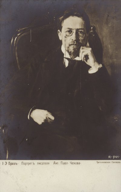 Anton Chekhov, escritor de contos e dramaturgo russo de Osip Emmanuilovich Braz