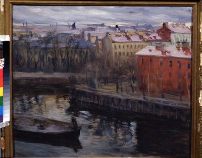 "Vue de Leningrado" Actuelle Saint Petersbourg. Peinture de Osip Emmanuilovich Braz (1872-1936) Museu Regional de Arte, Kalouga de Osip Emmanuilovich Braz