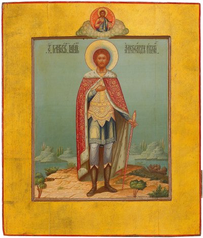 São Alexandre Nevsky, século XIX de Osip Semionovich Chirikov