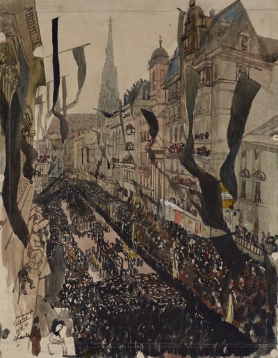 Funeral do Presidente da Câmara Municipal de Viena Dr. Karl Lueger de Oskar Laske