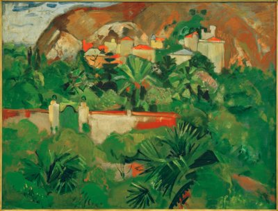 Paisagem italiana com portão, Levanto de Oskar Moll