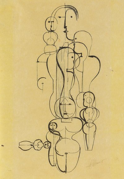 Grupo Concêntrico: Plano de Figura K1 Grupo Concêntrico: Plano de Figura K1, 1922. de Oskar Schlemmer