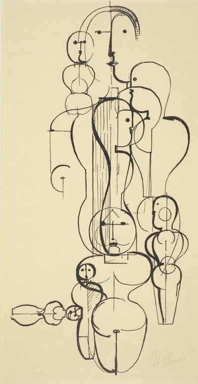 Plano Figural K 1 de Oskar Schlemmer